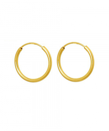 گوشواره حلقه ای 1,5cm میو گلد Mio Gold کد E478