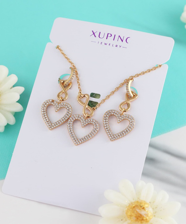 نیم ست زنانه ژوپینگ Xuping مدل قلب کد AAA-169