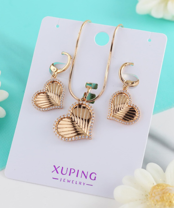 نیم ست زنانه ژوپینگ Xuping مدل قلب کد AAA-172
