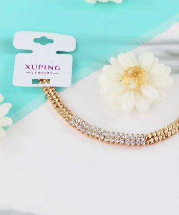 دستبند مس و روکش طلا زنانه ژوپینگ مدل mp-AAD-379