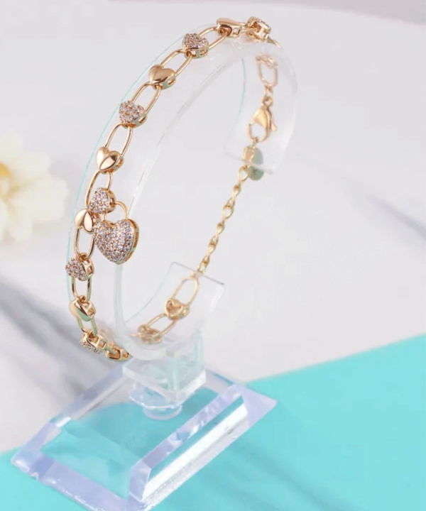 دستبند زنانه ژوپینگ Xuping مدل قلب کد AAD-380