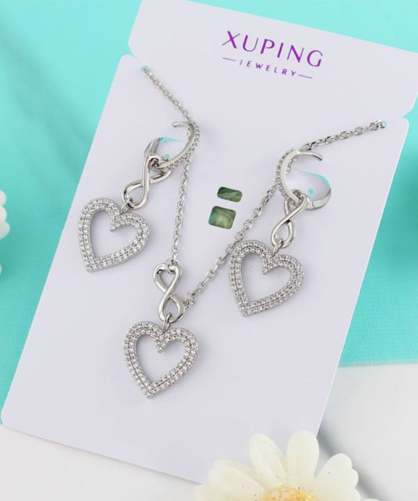 نیم ست زنانه ژوپینگ Xuping قلب کد AAA-175
