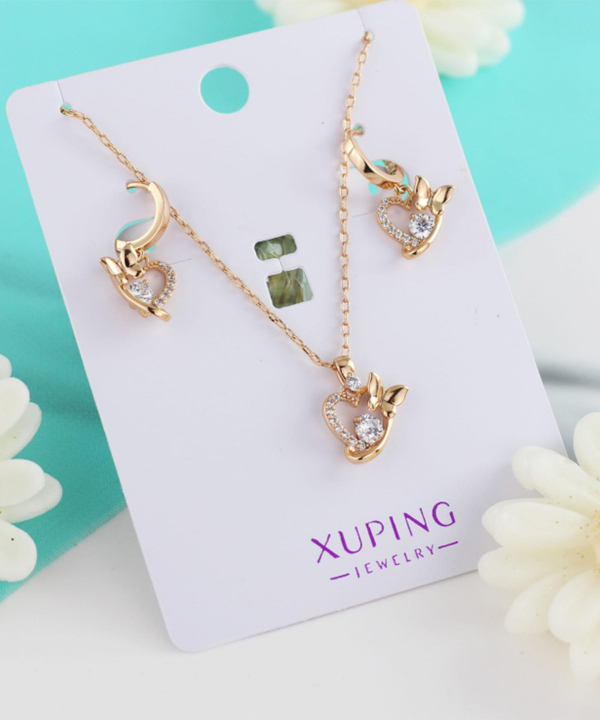 نیم ست زنانه ژوپینگ Xuping مدل قلب کد AAA-177