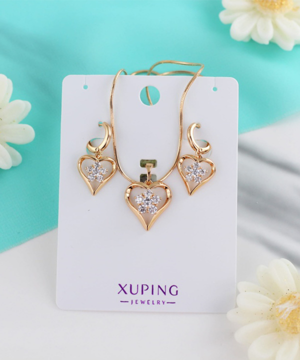 نیم ست زنانه ژوپینگ Xuping مدل قلب کد AAA-178