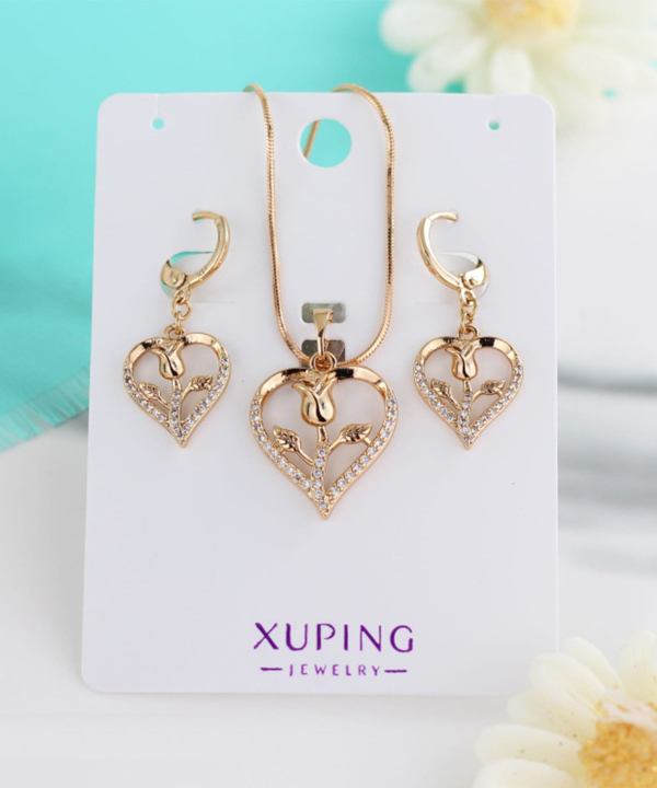 نیم ست زنانه ژوپینگ Xuping مدل گل رز کد AAA-186