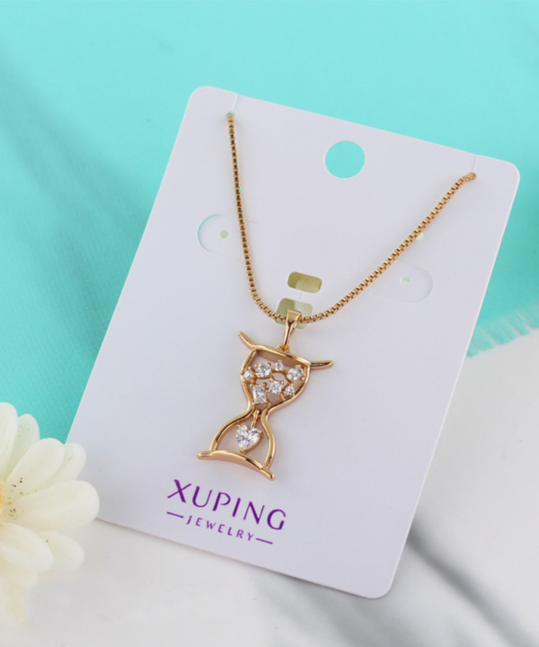 گردنبند زنانه ژوپینگ Xuping مدل ساعت شنی کد AAB-475