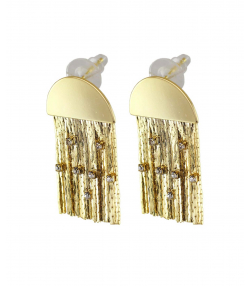 گوشواره آویزی زنانه زودیکا Zoodika کد AAC-700