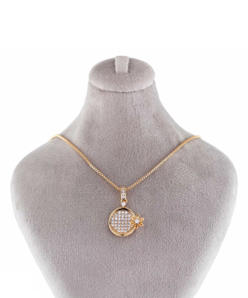 گردنبند مس ، روکش طلا زنانه  ژوپینگ مدل mp-AAB-484