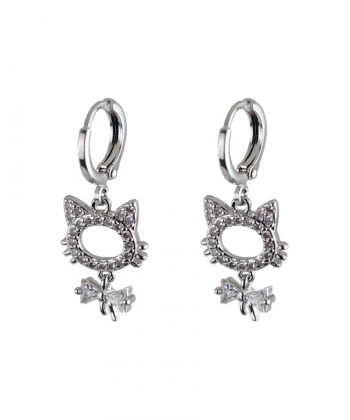 گوشواره زنانه وای اس ایکس Ysxمدل گربه کد AAC-624