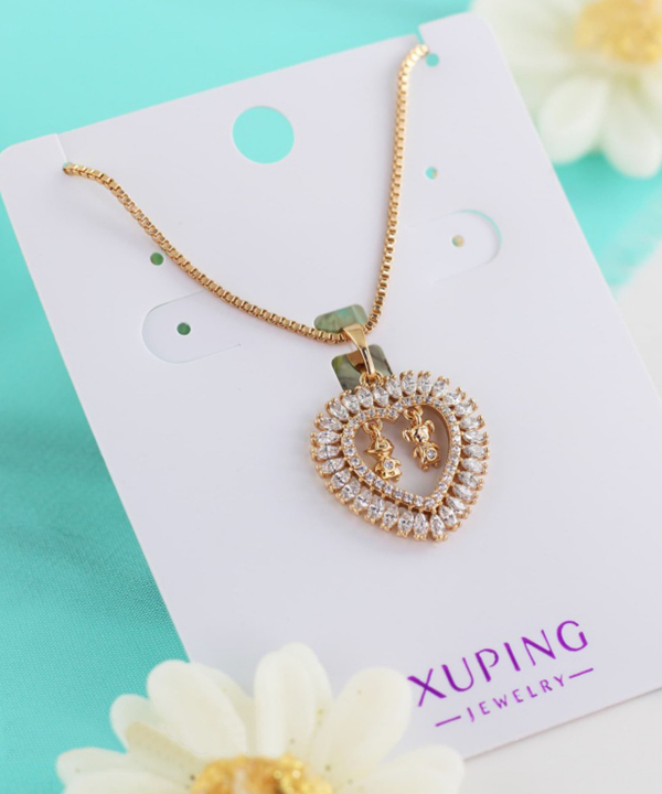 گردنبند زنانه ژوپینگ Xuping مدل قلب کد AAB-491