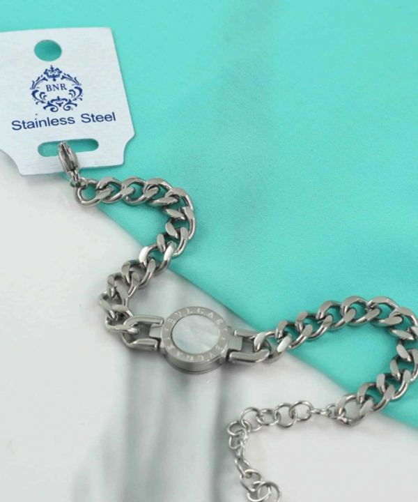 دستبند زنانه استیل طرح بولگاری زودیکا Zoodika کد AAD-133