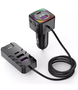 شارژر فندکی فست شارژ ماشین و گیرنده بلوتوثی خودرو ایکس او BCC13