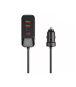 شارژر فندکی فست شارژ یو اس بی و تایپ سی 120 وات ویوو Wi-QC015