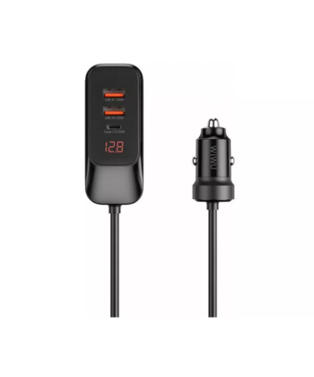 شارژر فندکی فست شارژ یو اس بی و تایپ سی 120 وات ویوو Wi-QC015