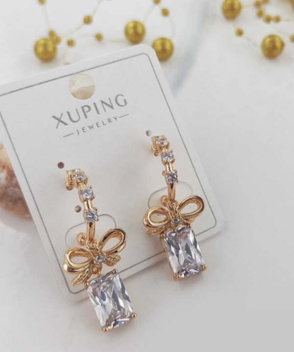 گوشواره زنانه ژوپینگ Xuping مدل پاپیون کد AAC-264