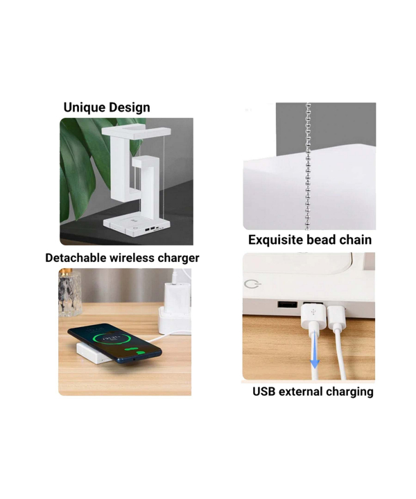شارژ بی‌سیم 10وات و چراغ خواب فانتزی رومیزی Wireless Charger