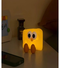 چراغ خواب سیلیکونی فانتزی رومیزی شارژی Cheese night light rechargeable silicone bedroom sleep L54