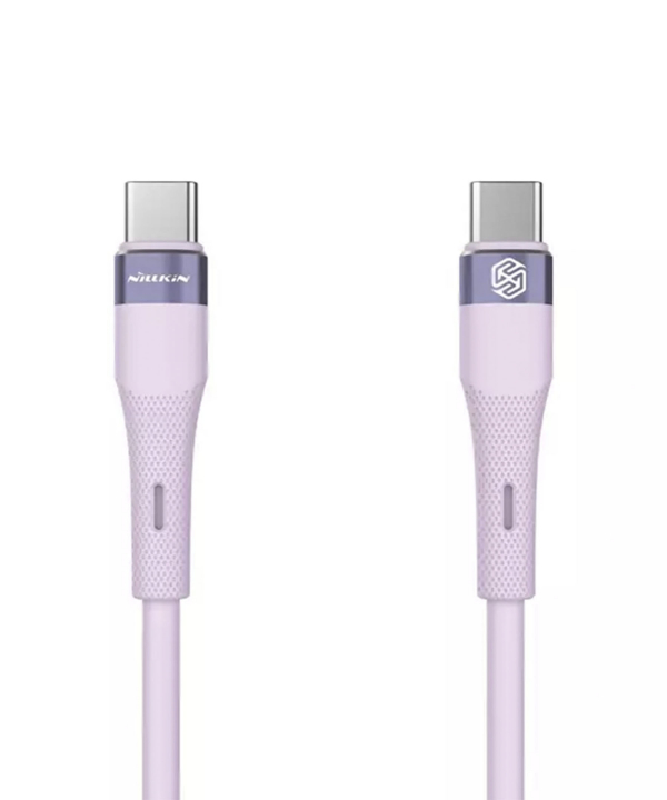 کابل دو سر تایپ سی سیلیکونی نیلکین Nillkin Flowspeed liquid silicone cable Type-C to Type-C 60W