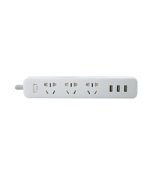 چند راهی سه سوکت و سه یو اس بی شیائومی Xiaomi Mi Power Strip Europlug XMCXB01QMN