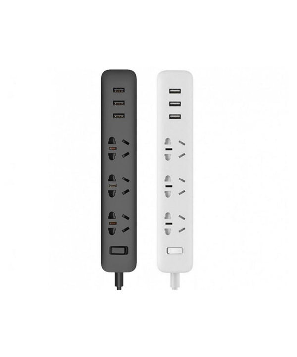 چند راهی سه سوکت و سه یو اس بی شیائومی Xiaomi Mi Power Strip Europlug XMCXB01QMN