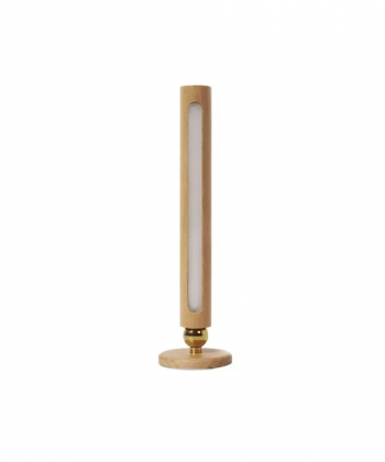 چراغ ال ای دی چوبی شارژی چندکاره 360 Degree Rotatable Wooden LED Wall Lamp