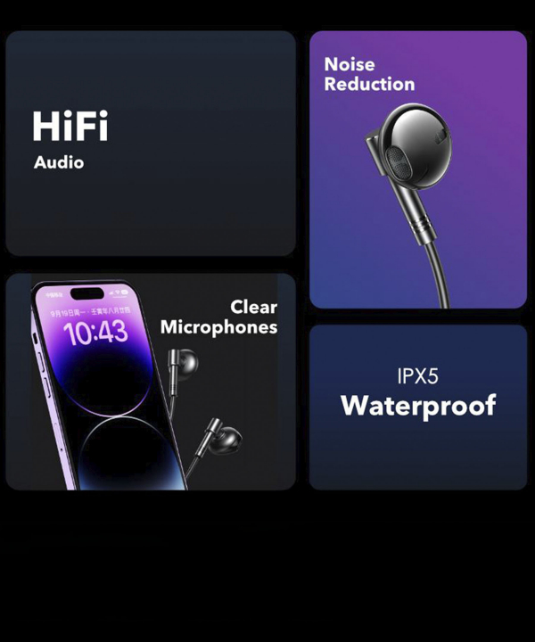 هندزفری سیمی تایپ سی ایکس او XO wired earphones EP60 Type-C