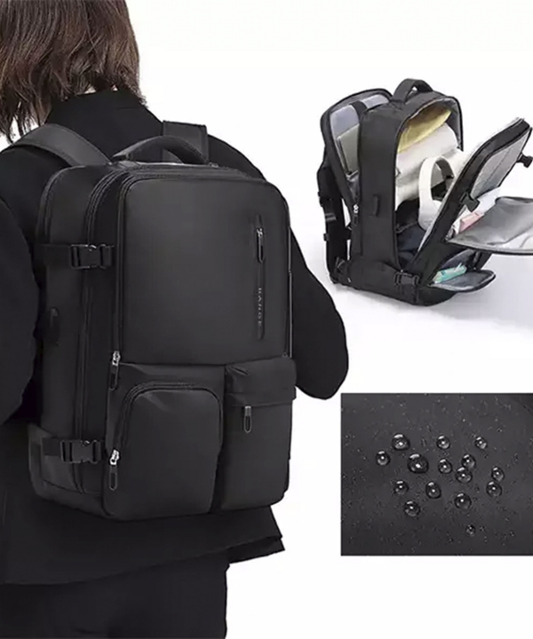 کوله پشتی لپ تاپ 17 اینچ ضدآب مسافرتی یو اس بی دار بنج Bange BG-1800 Ransel Tas Travel Backpack Laptop Kerja Pria USB