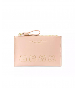 کیف پول کوچک زیپی طرح گربه دخترانه TAOMICMIC Y8960 Cartoon Mini Purse Zipper Ladies Card Bag