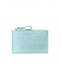 کیف پول کوچک زیپی طرح گربه دخترانه TAOMICMIC Y8960 Cartoon Mini Purse Zipper Ladies Card Bag