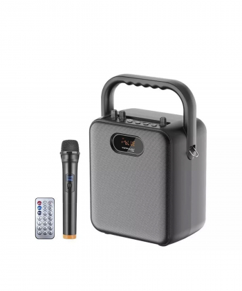 اسپیکر بلوتوثی و میکروفون قابل حمل دارای ریموت کنترل کانفلون Konfulon مدل KG-01