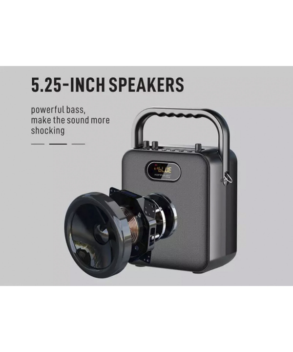 اسپیکر بلوتوثی و میکروفون قابل حمل دارای ریموت کنترل کانفلون Konfulon KG-01 Mini Karaoke Speaker Come With Microphone