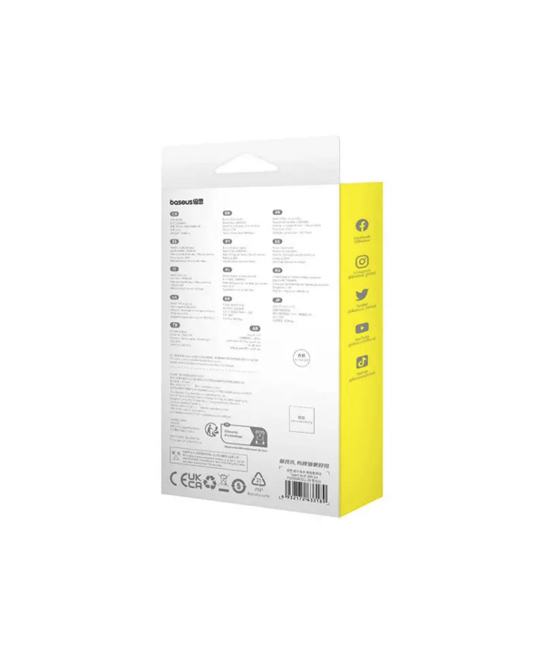 کابل شارژ سریع تایپ سی به لایتنینگ 20 وات 1 متری بیسوس Baseus USB-C to IP Aramid Fiber Braiding Fast Charging Cable