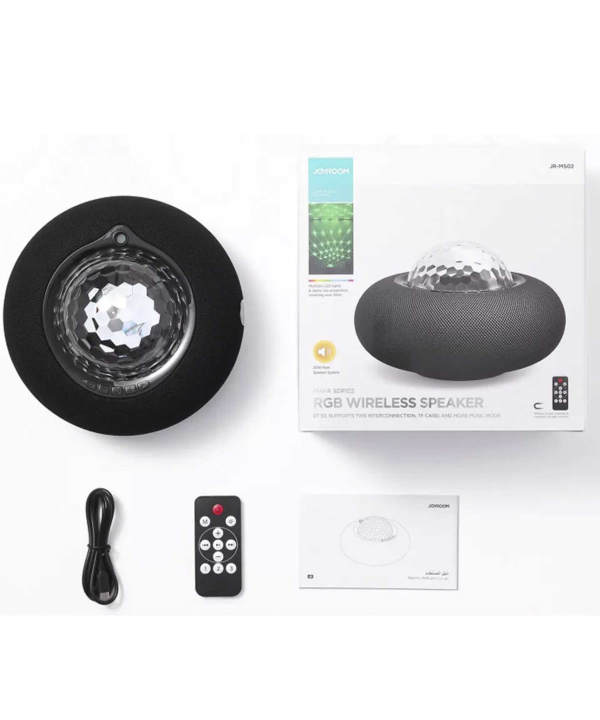 اسپیکر بی سیم قابل حمل جویروم JOYROOM JR-MS02 Maya Series Colorful Ambience Lights Bluetooth speaker
