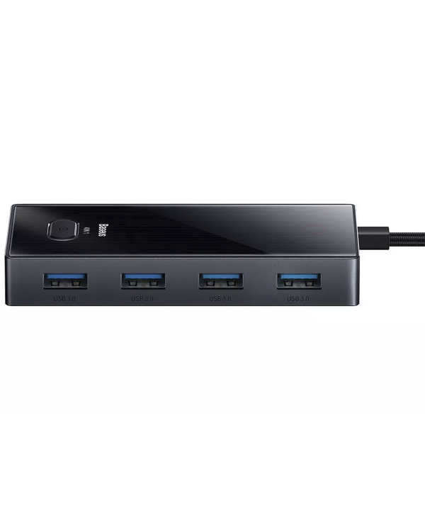 هاب تایپ سی چهار پورت یو اس بی بیسوس Baseus WKYY030013 4 in 1 Type-C to USB3.0x4 HUB Adapter