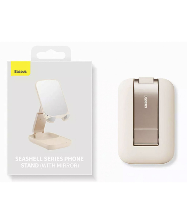 هولدر موبایل تاشو و آینه رومیزی بیسوس Baseus Folding Phone Stand with mirror B10551501411