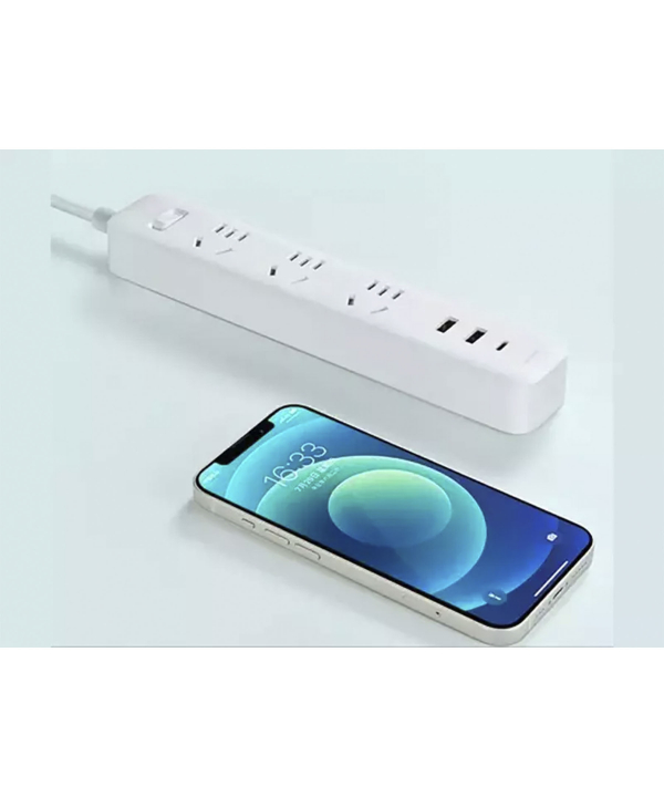چند راهی 3 سوکت، 2 یو اس بی و 1 تایپ سی شیائومی Xiaomi XMCXB05QMN Power Strip 1Type C 2USB 3 Power Socket