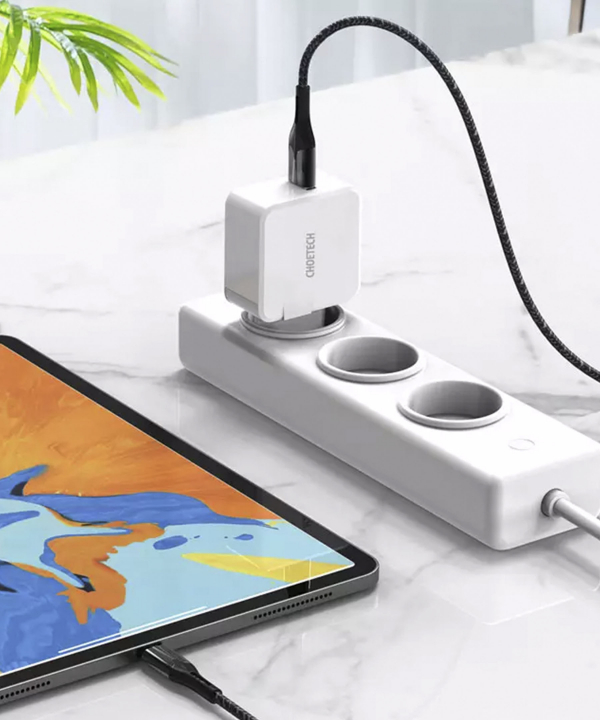 شارژر دیواری فست یو اس بی 22.5 وات چویتک CHOETECH Q5001 5A Fast Charger 22.5W USB A