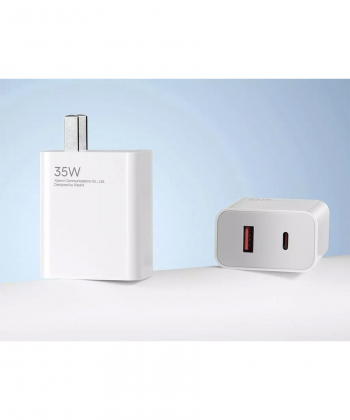 شارژر دیواری فوق سریع اصلی تایپ سی و یو اس بی 35 وات شیائومی Xiaomi 35W Dual-Port Charger (1C+1A) MDY-14-ET