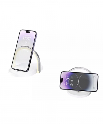 شارژر بی سیم و چراغ خواب رسی Recci RLS-L15 Wireless Charging 3-In-1 charger 15W