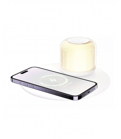 شارژر بی سیم و چراغ خواب رومیزی 15 وات رسی Recci Shadow 2-in-1 Wireless Charger RLS-L17