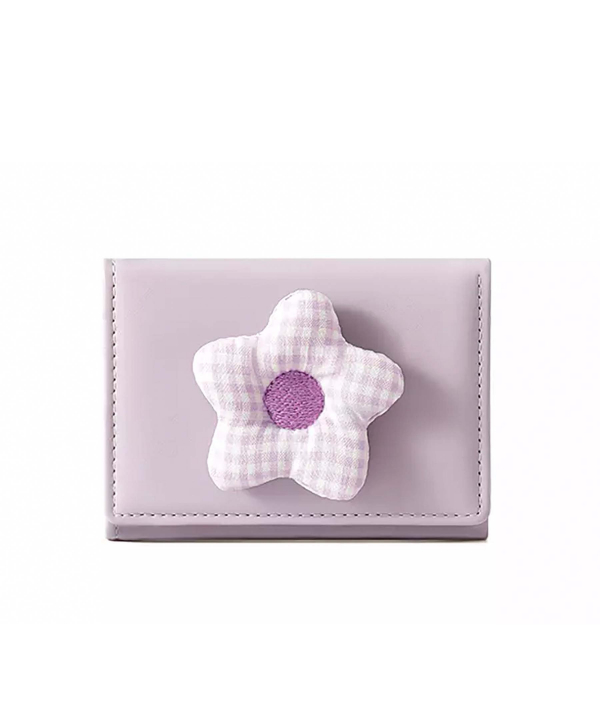 کیف پول فانتزی تاشو زنانه طرح گل تائومیک میک TAOMICMIC Y8074 Flower Cute Folding Wallet Tri-fold