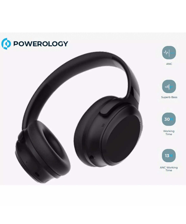 هدفون بی سیم نویزکنسلینگ پاورولوژی PWLAU003