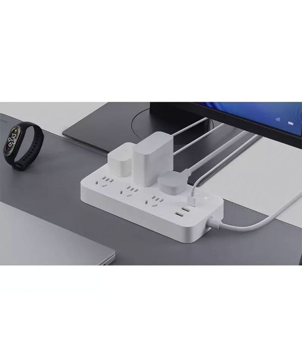 چند راهی و شارژر 6 سوکت و 3 یو اس بی شیائومی Xiaomi CXB6-1QM Power Strip
