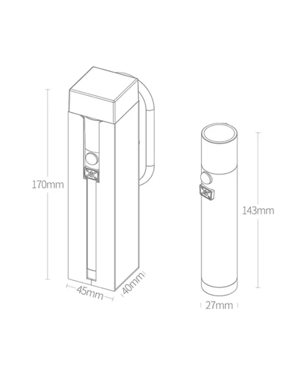 چراغ قوه القایی چند کاره شیائومی Xiaomi NEXTOOL ZES0425 Multi function Induction Flashlight