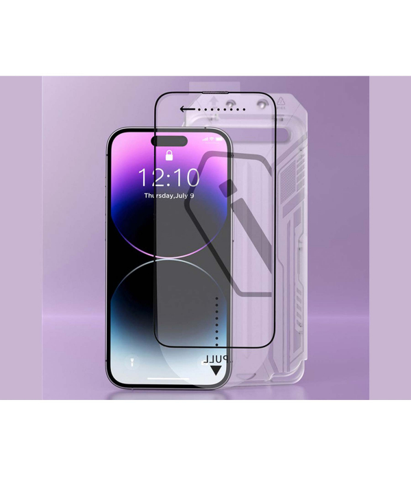 گلس آیفون 15 پرو ویوو همراه با ابزار نصب WiWU Easy instal tempered glass IP15 pro SQ-005