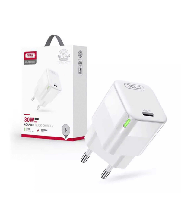 شارژر دیواری تایپ سی 30 وات ایکس او XO CE06 EU PD30W GaN Charger fast charger