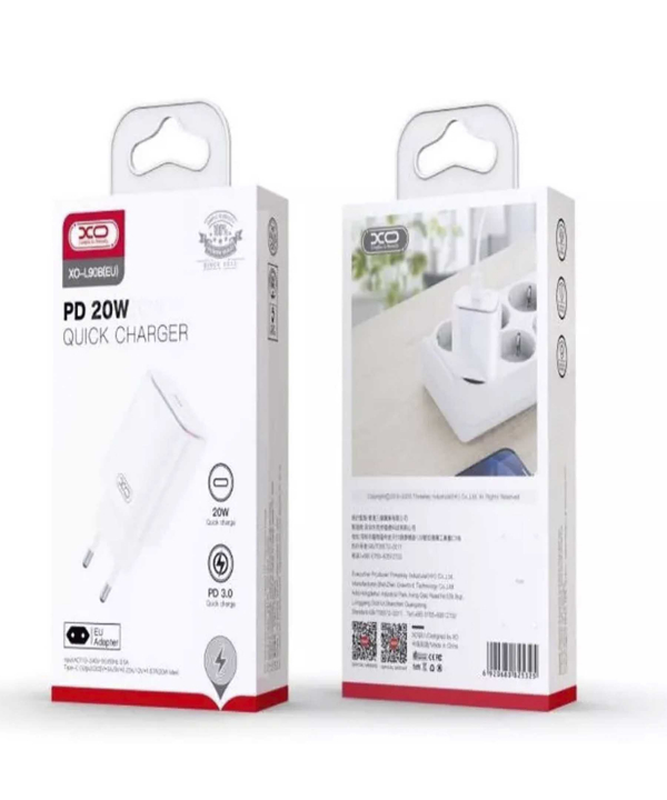 شارژ دیواری تایپ سی 20 وات ایکس اوXO L90B Type-C Wall Adapter