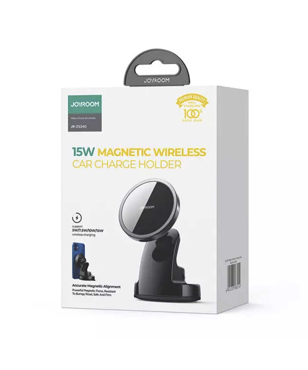 هولدر و شارژر بی سیم 15 وات داخل خودرو جویروم Joyroom JR-ZS240 Magnetic Wireless Car Charge Holder