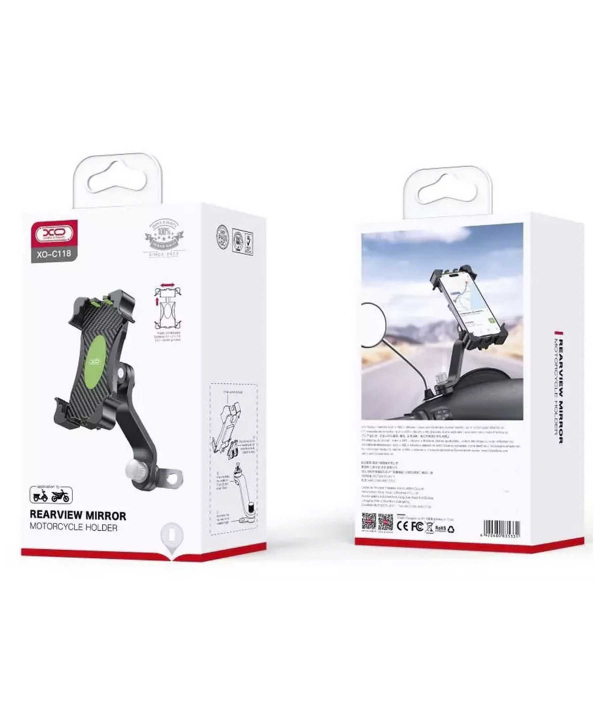 هولدر موبایل موتورسیکلت ایکس او XO C118 Side Mirror Clamp Type Motorcycle Phone Holder