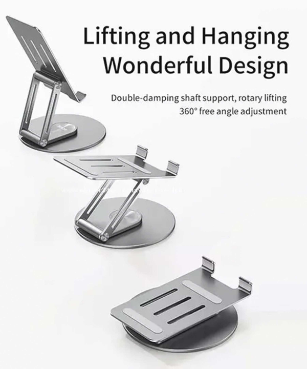 هولدر رومیزی موبایل و تبلت تاشو چرخشی راک ROCK Metal Rotating Foldable Desktop Stand RPH0993
